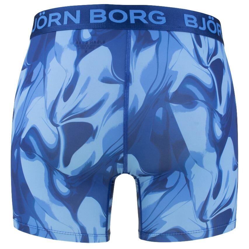 Multi-Sport Heren Sports 5-Pack Microfiber Boxers Basic Print Blauw II 5/7