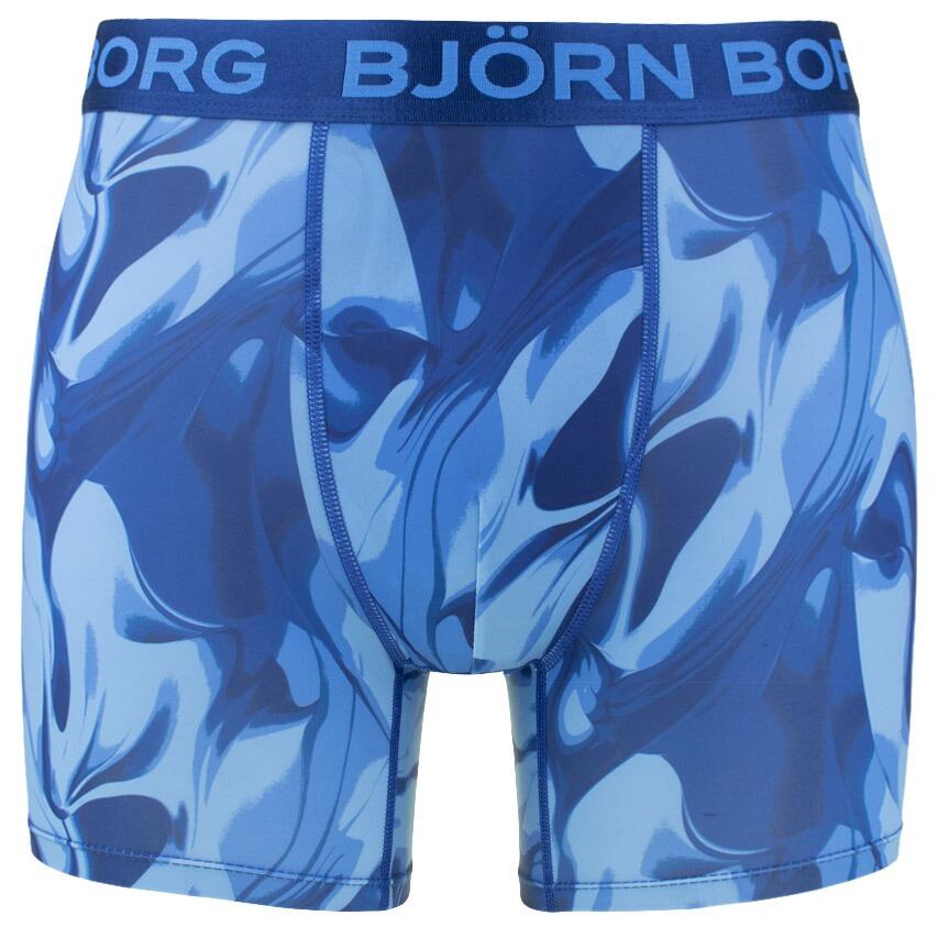 Multi-Sport Heren Sports 5-Pack Microfiber Boxers Basic Print Blauw II 4/7