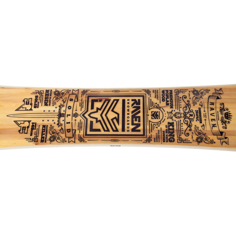 Snowboard Solid Classic Wood/Negro