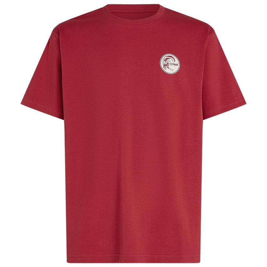 Heren O-hals Shirt Originals Surf Shop Rood 5/6
