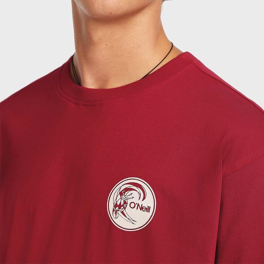 Heren O-hals Shirt Originals Surf Shop Rood 4/6