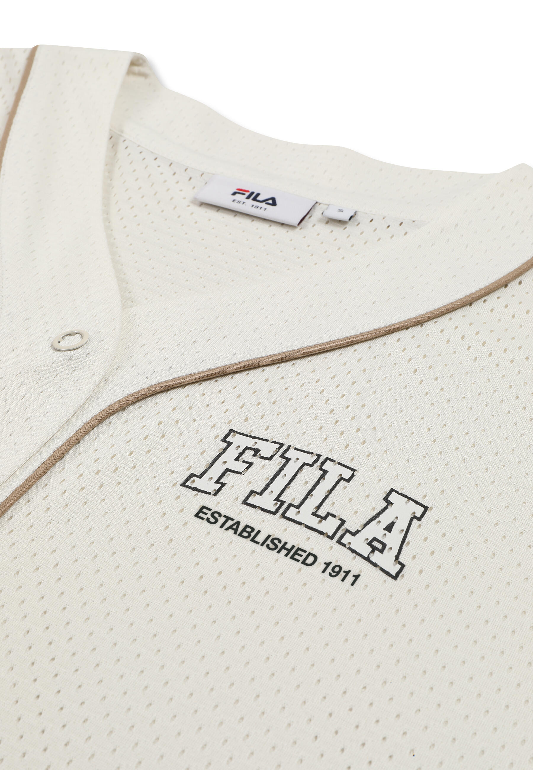 Villanova Oversized Mesh Baseball Shirt – Camisetas Cuello en V Mujer 3/3