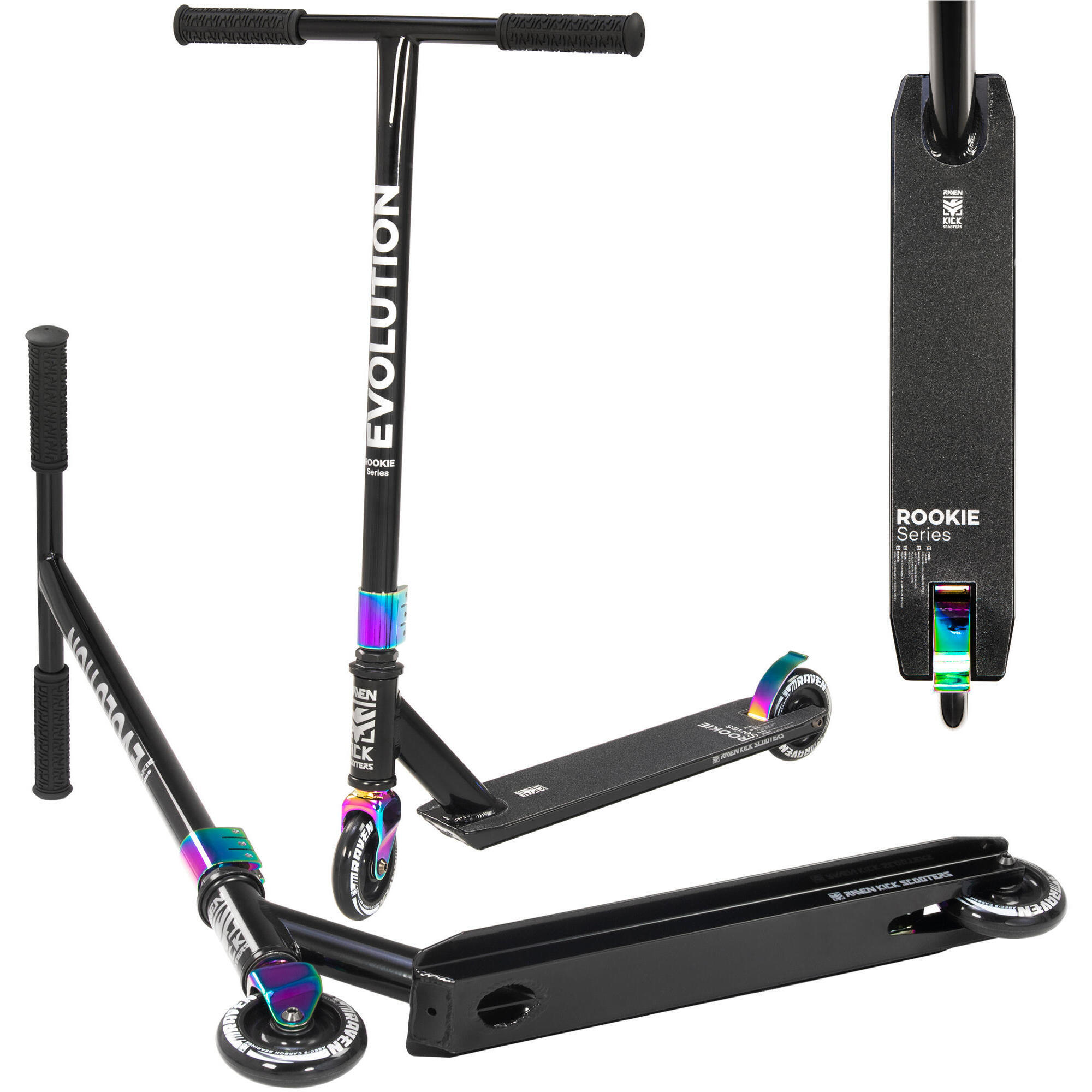 Raven - Trottinette Freestyle Rookie Color 100mm Raven - Trottinette - Multicolore|noir - Taille Unique - Decathlon