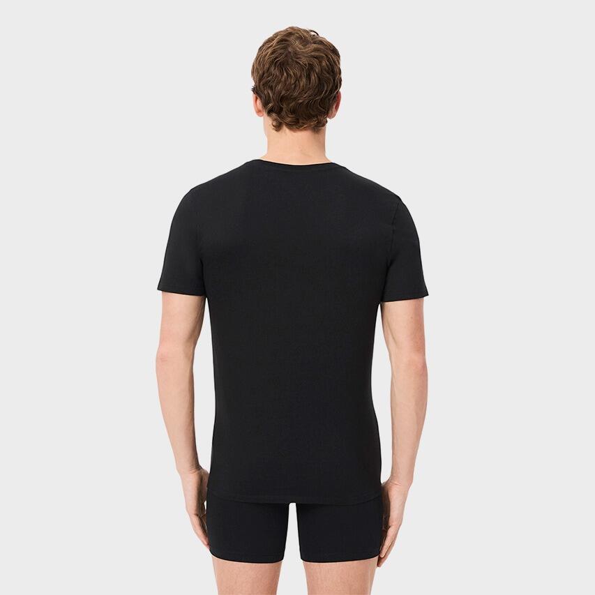 Heren 3-Pack V-hals Shirts Basic Zwart 3/5