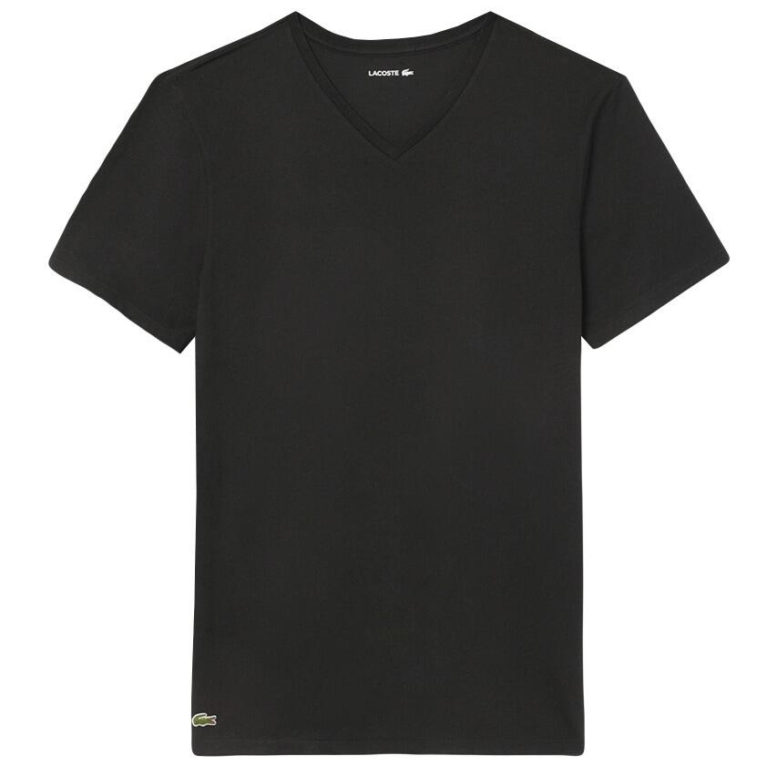 Heren 3-Pack V-hals Shirts Basic Zwart 4/5