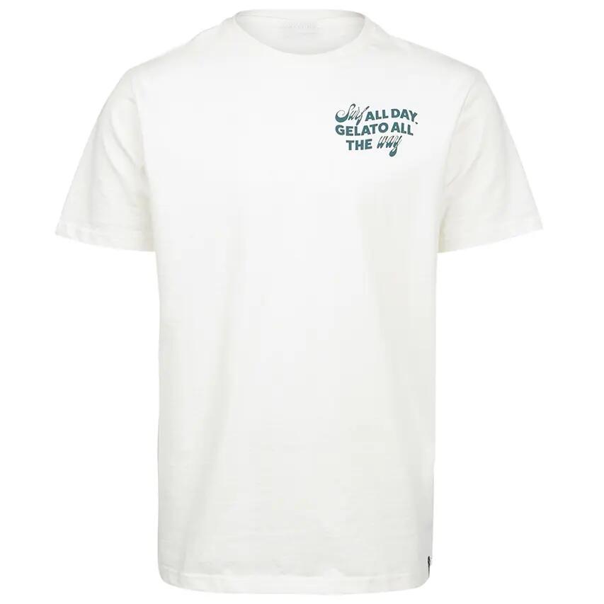 Ittalo Herren T-Shirt Mode Normale Passform Rundhalsausschnitt Snow 2/7