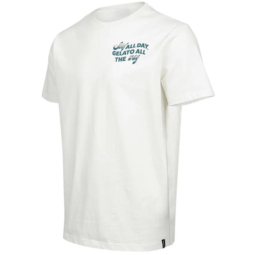 Ittalo Herren T-Shirt Mode Normale Passform Rundhalsausschnitt Snow 5/7