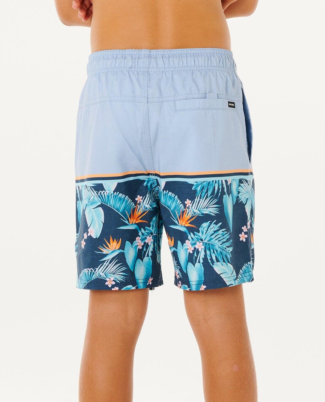 Zwemshort Jongens Streamline Stripe Volley - Enfants - Faded Denim 3/6