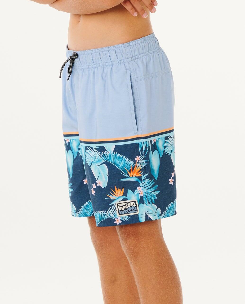 Zwemshort Jongens Streamline Stripe Volley - Enfants - Faded Denim 2/6