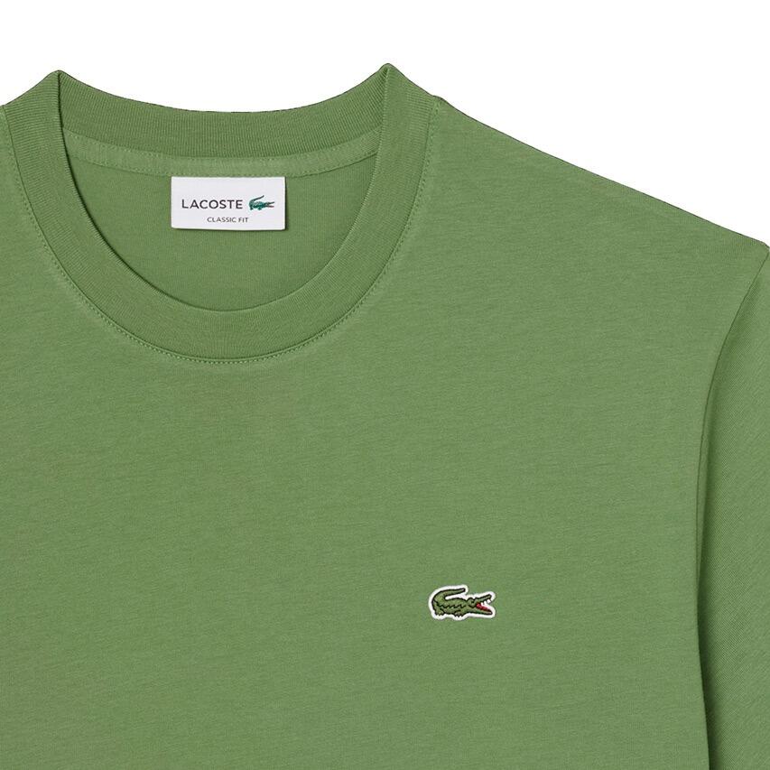 Heren O-hals Shirt Crocodile Logo Groen IV 5/5