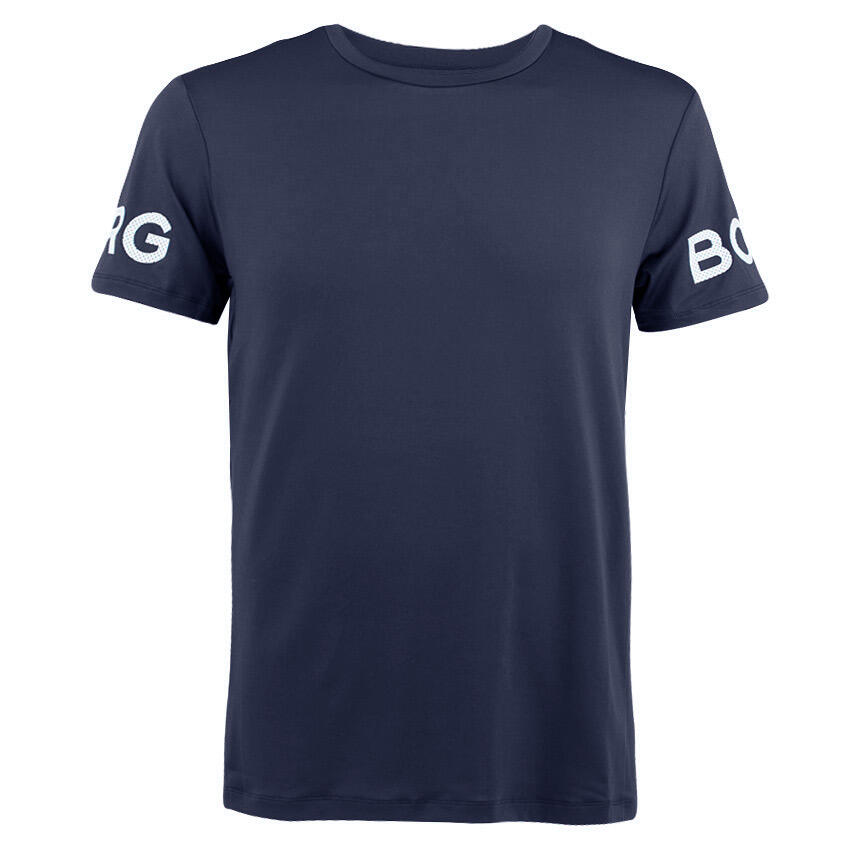 Multi-Sport Heren Performance O-hals Shirt Borg Blauw IV 1/5