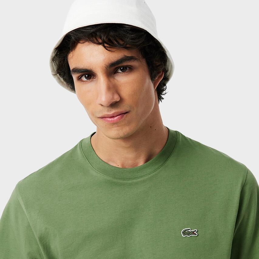 Heren O-hals Shirt Crocodile Logo Groen IV 4/5