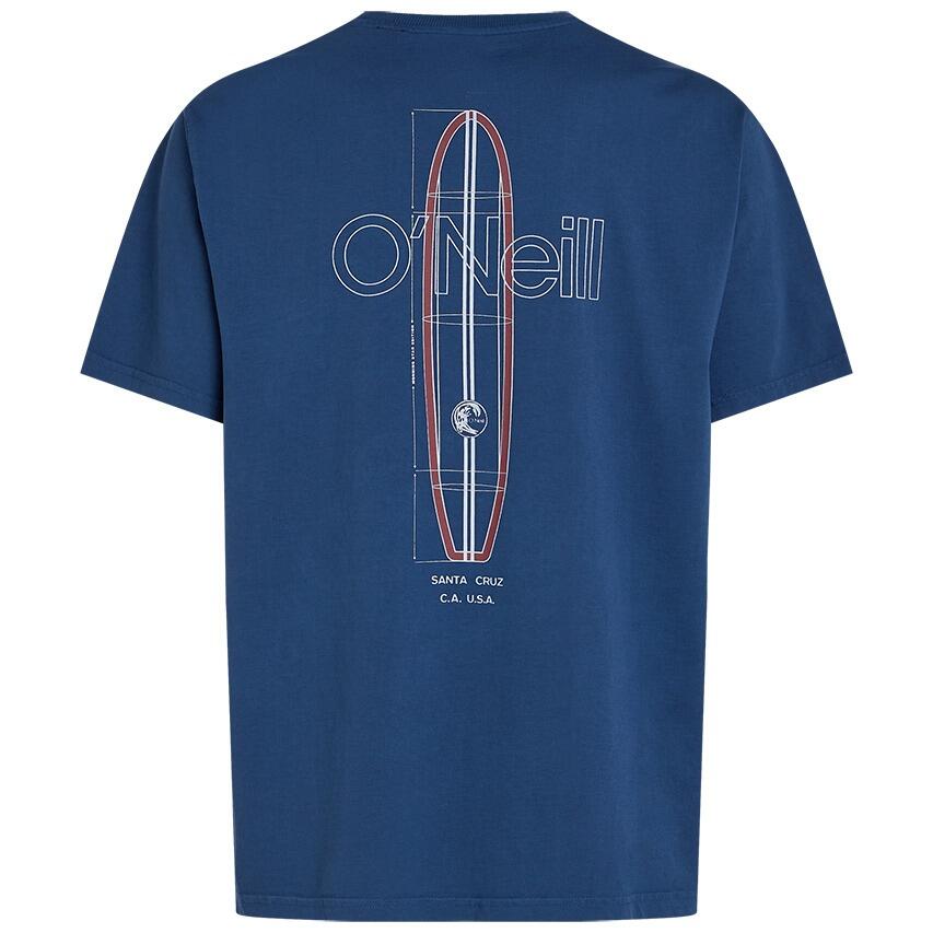 Heren O-hals Shirt Originals Vintage Graphic Blauw 6/6