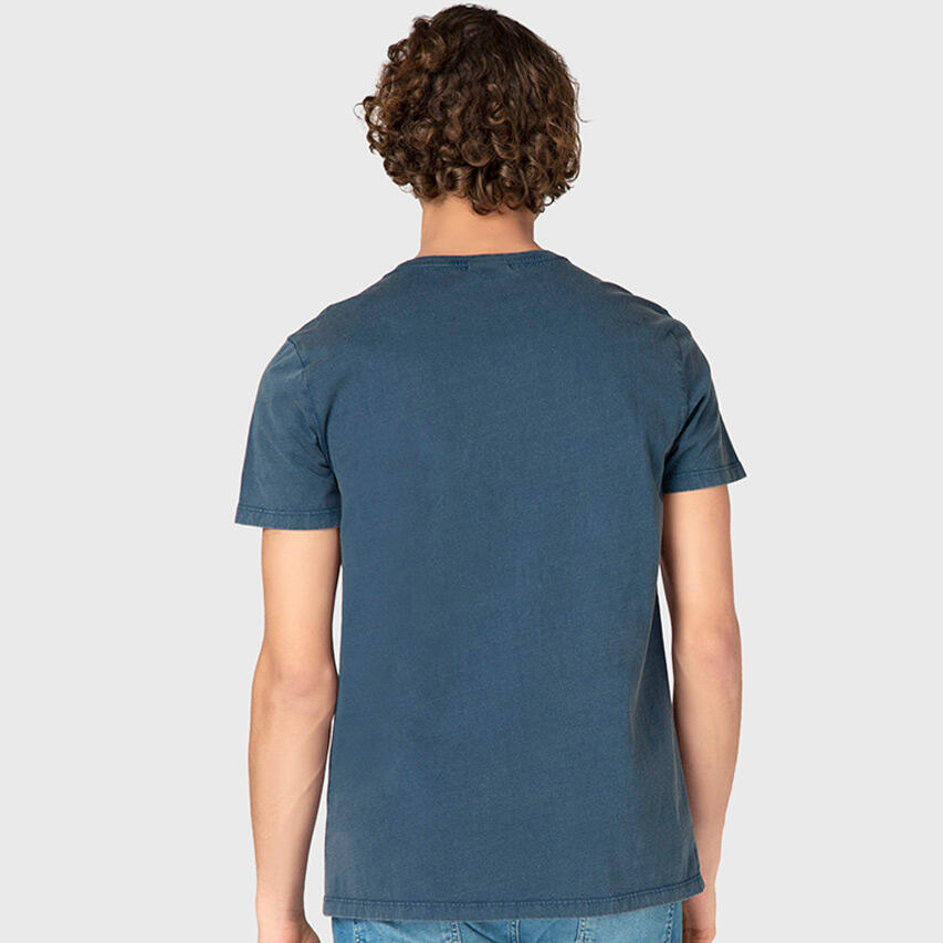 Heren O-hals Shirt Axle Blauw 4/7