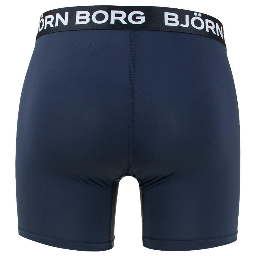 Multi-Sport Heren Sports 3-Pack Microfiber Boxers Basic Blauw & Groen Multi 5/7