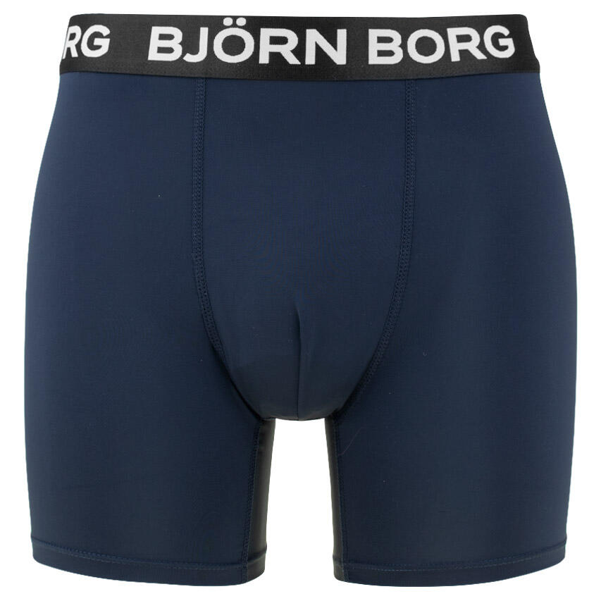 Multi-Sport Heren Sports 3-Pack Microfiber Boxers Basic Blauw & Groen Multi 4/7