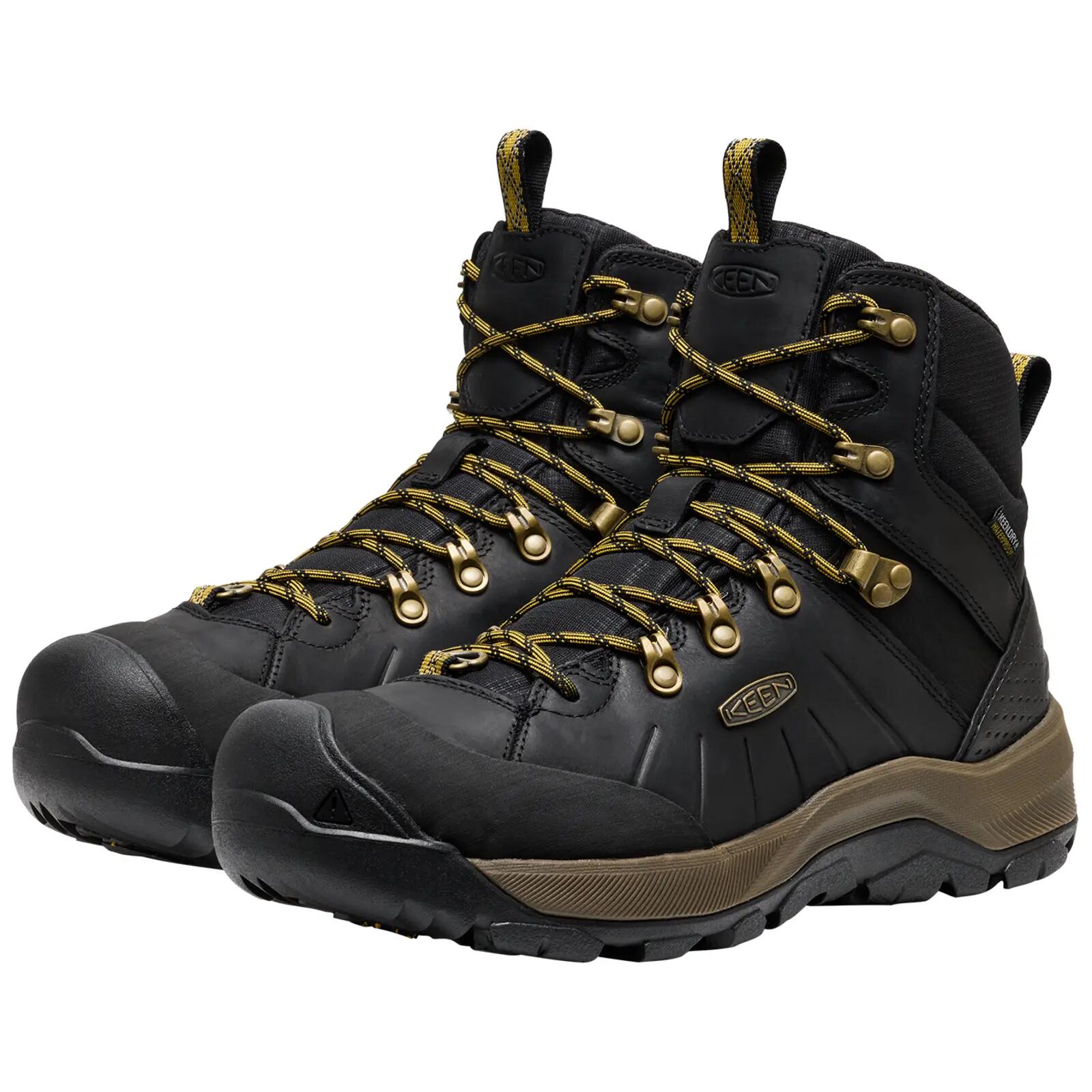 KEEN M Revel IV Mid Polar - nero/curcuma 3/5