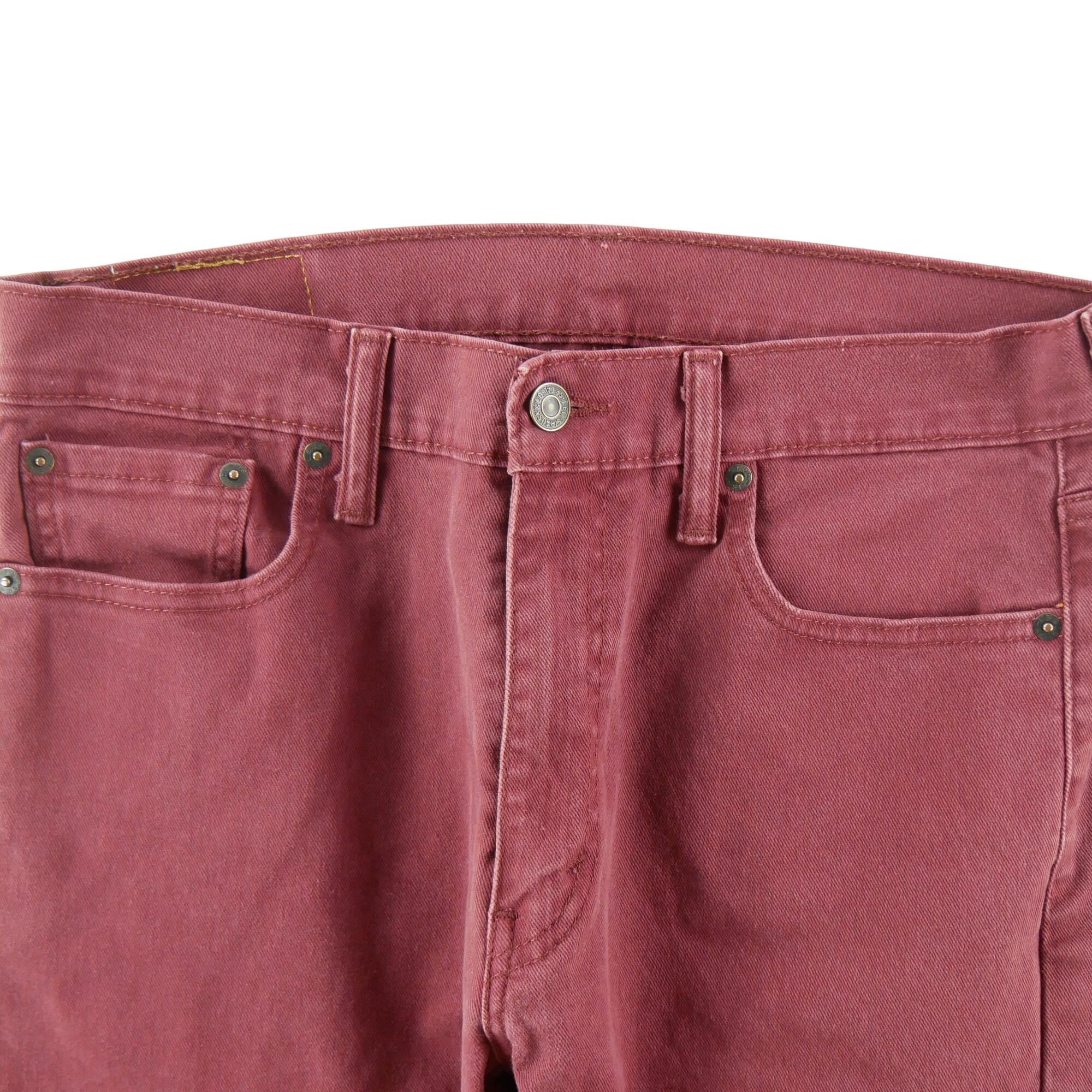 Segunda vida - Calça jeans masculina Levi Strauss 513 Slim Straight - Como novo 3/7