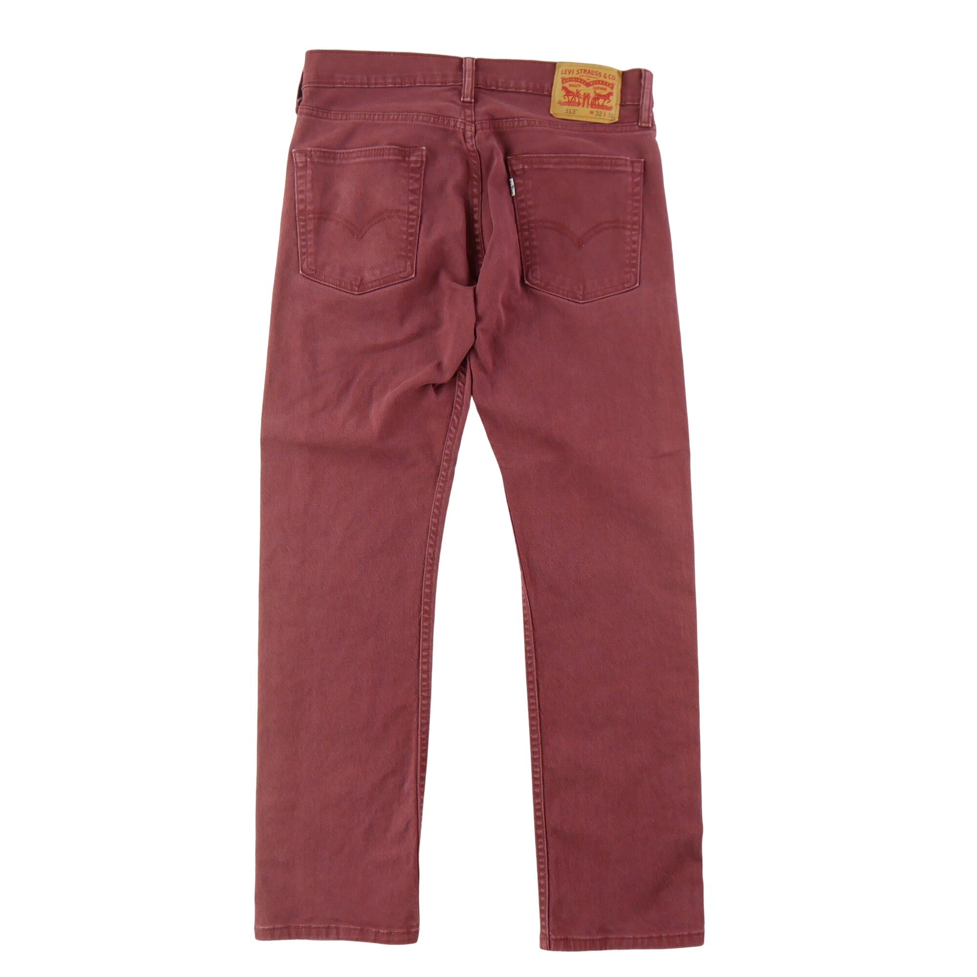 Segunda vida - Calça jeans masculina Levi Strauss 513 Slim Straight - Como novo 2/7