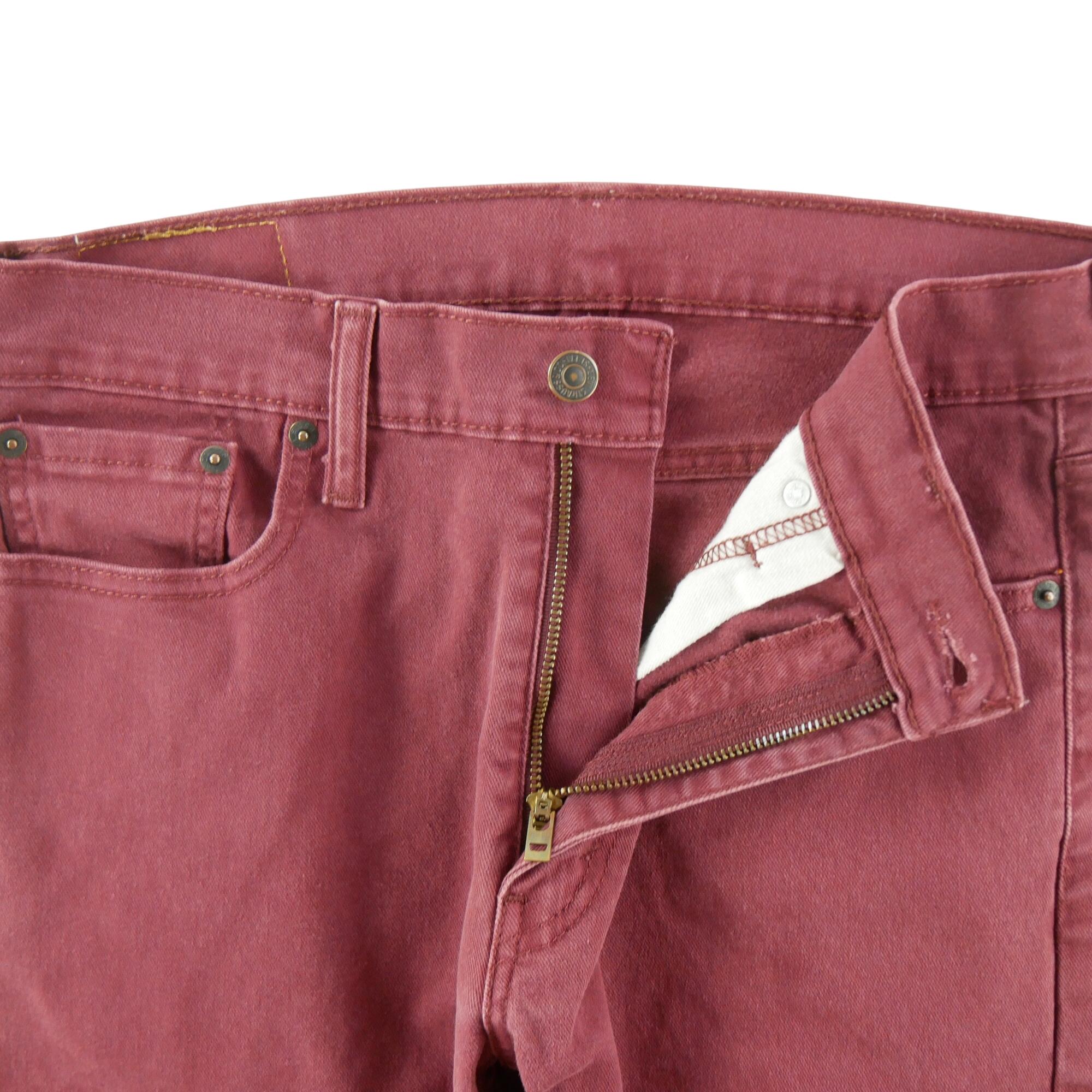 Segunda vida - Calça jeans masculina Levi Strauss 513 Slim Straight - Como novo 6/7