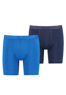 Sport boxershorts microfiber long 2-pack zwart