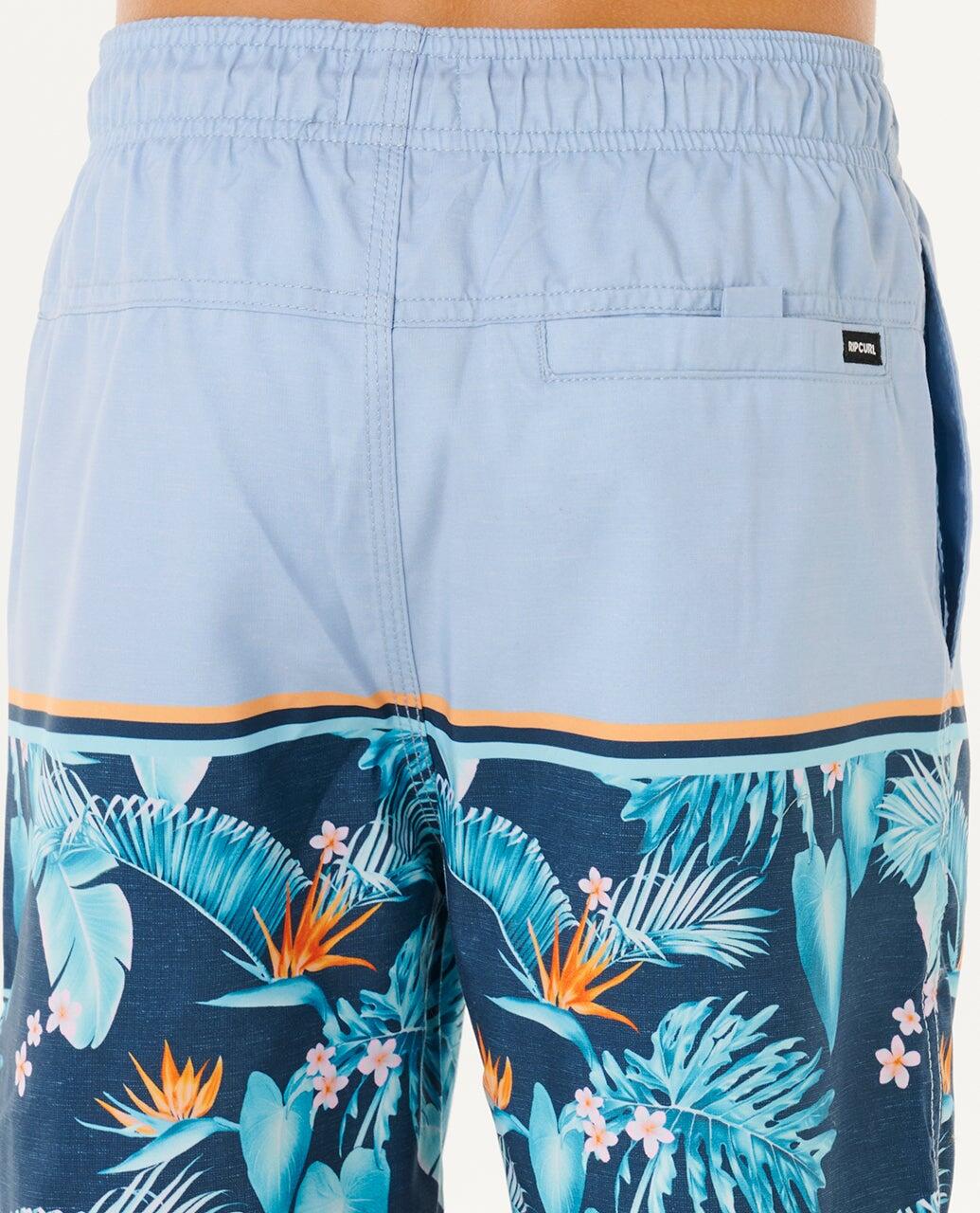 Zwemshort Jongens Streamline Stripe Volley - Enfants - Faded Denim 5/6