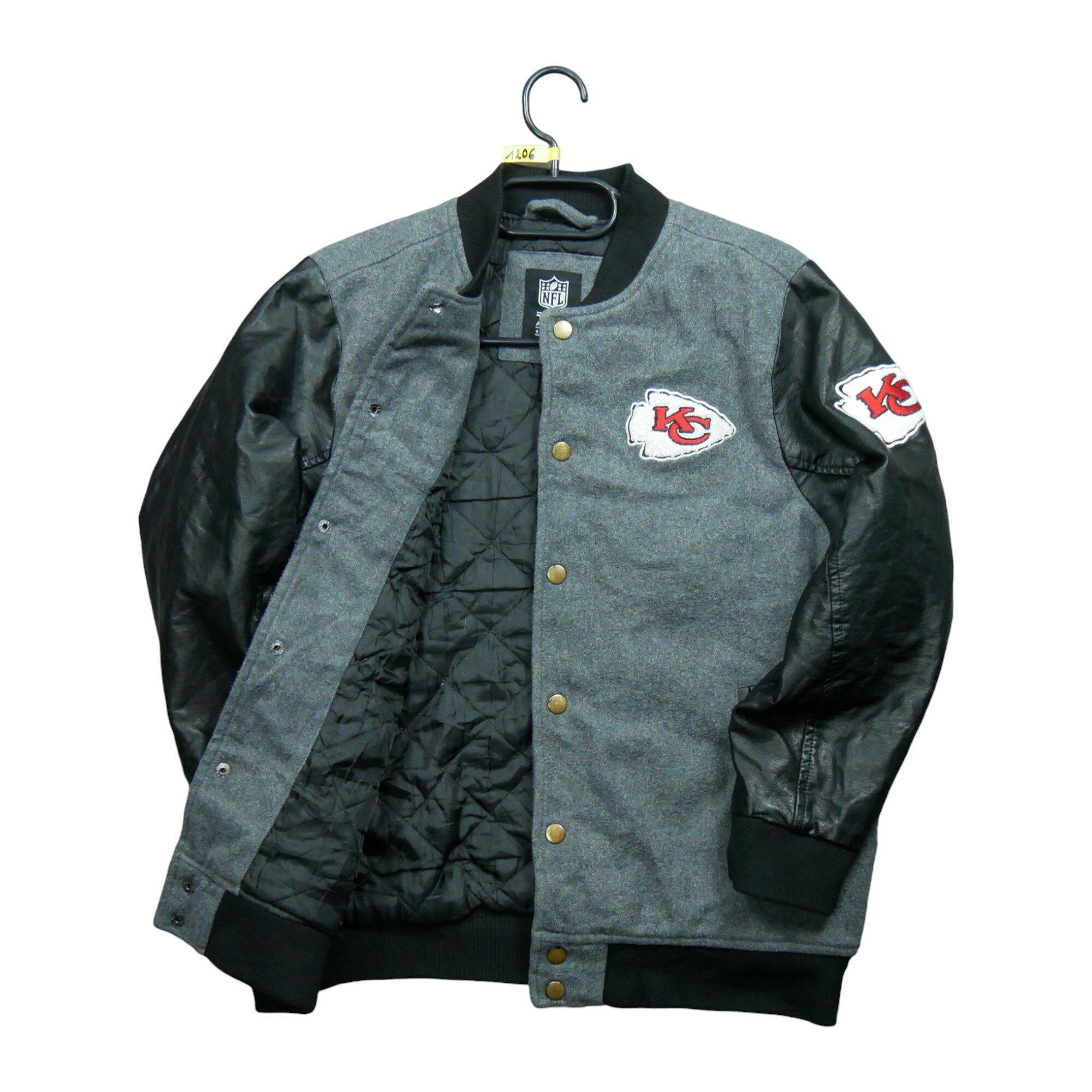 Refurbished - NFL Kansas City Chiefs Lederjacke - In gutem Zustand 3/7