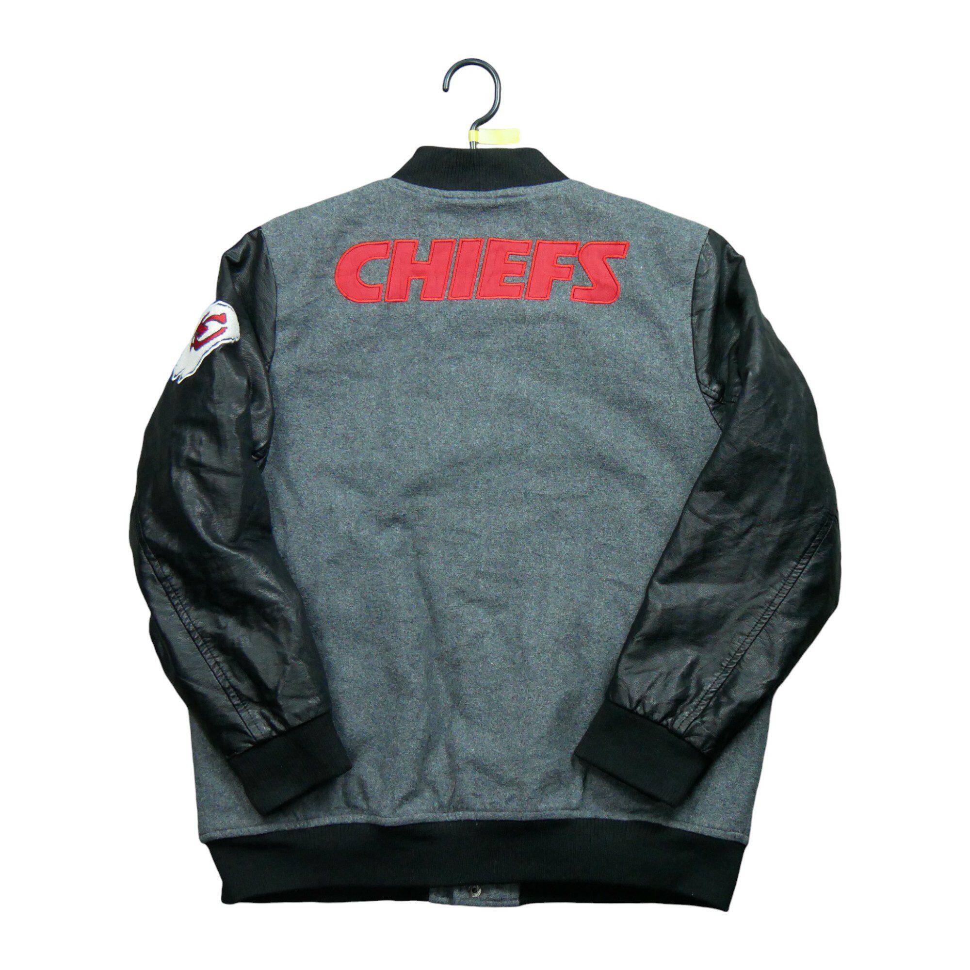 Refurbished - NFL Kansas City Chiefs Lederjacke - In gutem Zustand 2/7
