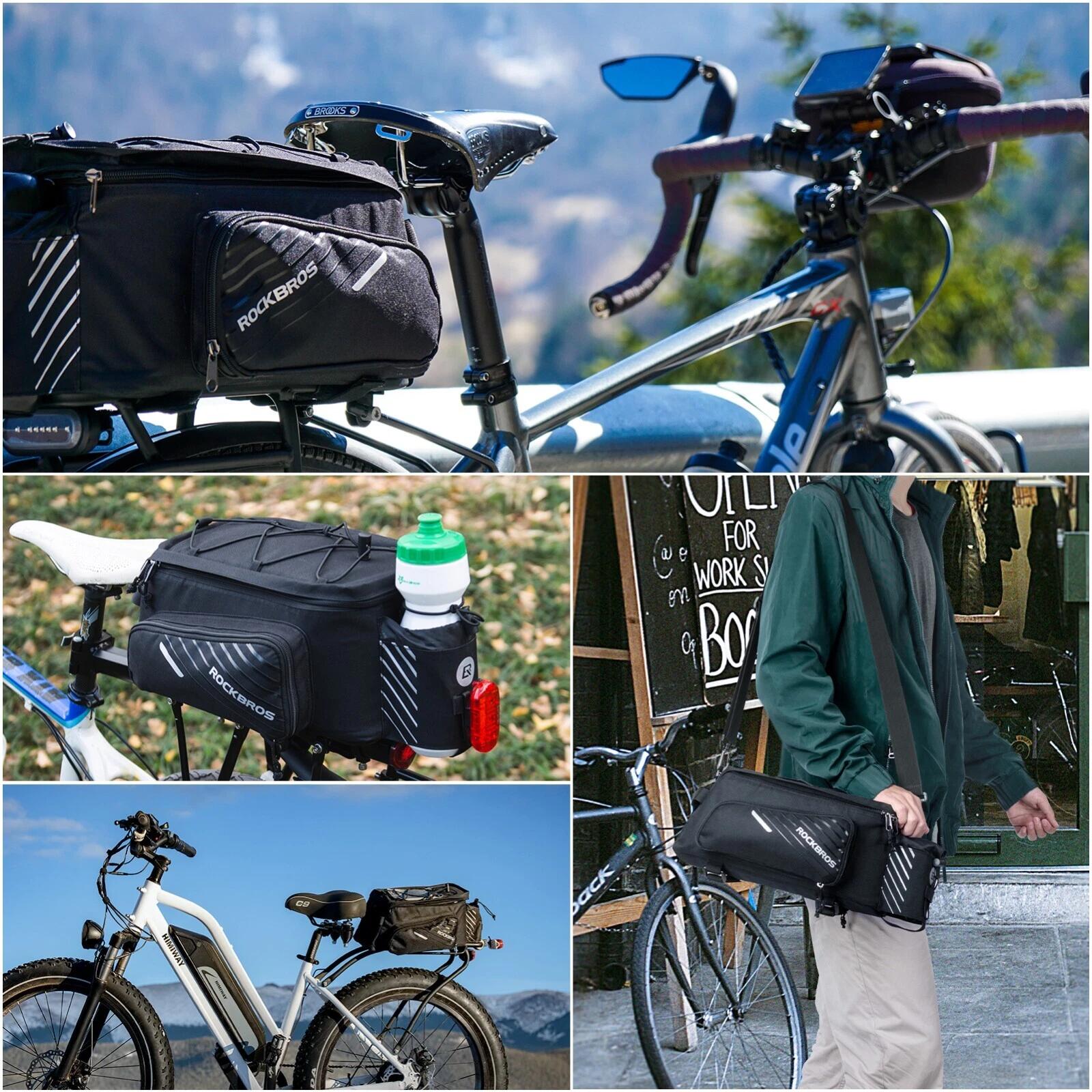 ROCKBROS Gepäcktasche mit Wasserflaschenfach & Spannseil 5/7