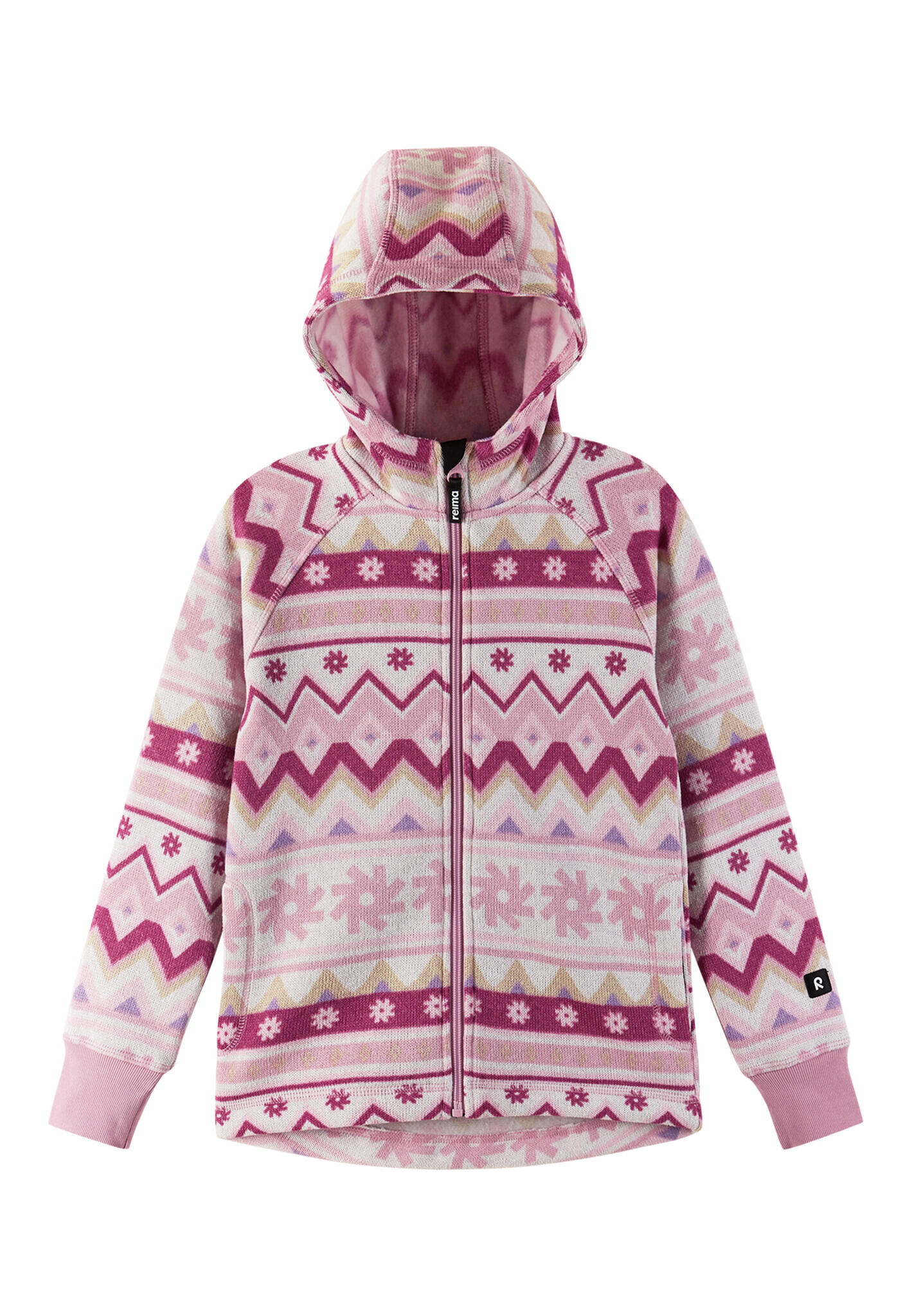 Kinder Fleecejacke Northern Grey Pink 4/5
