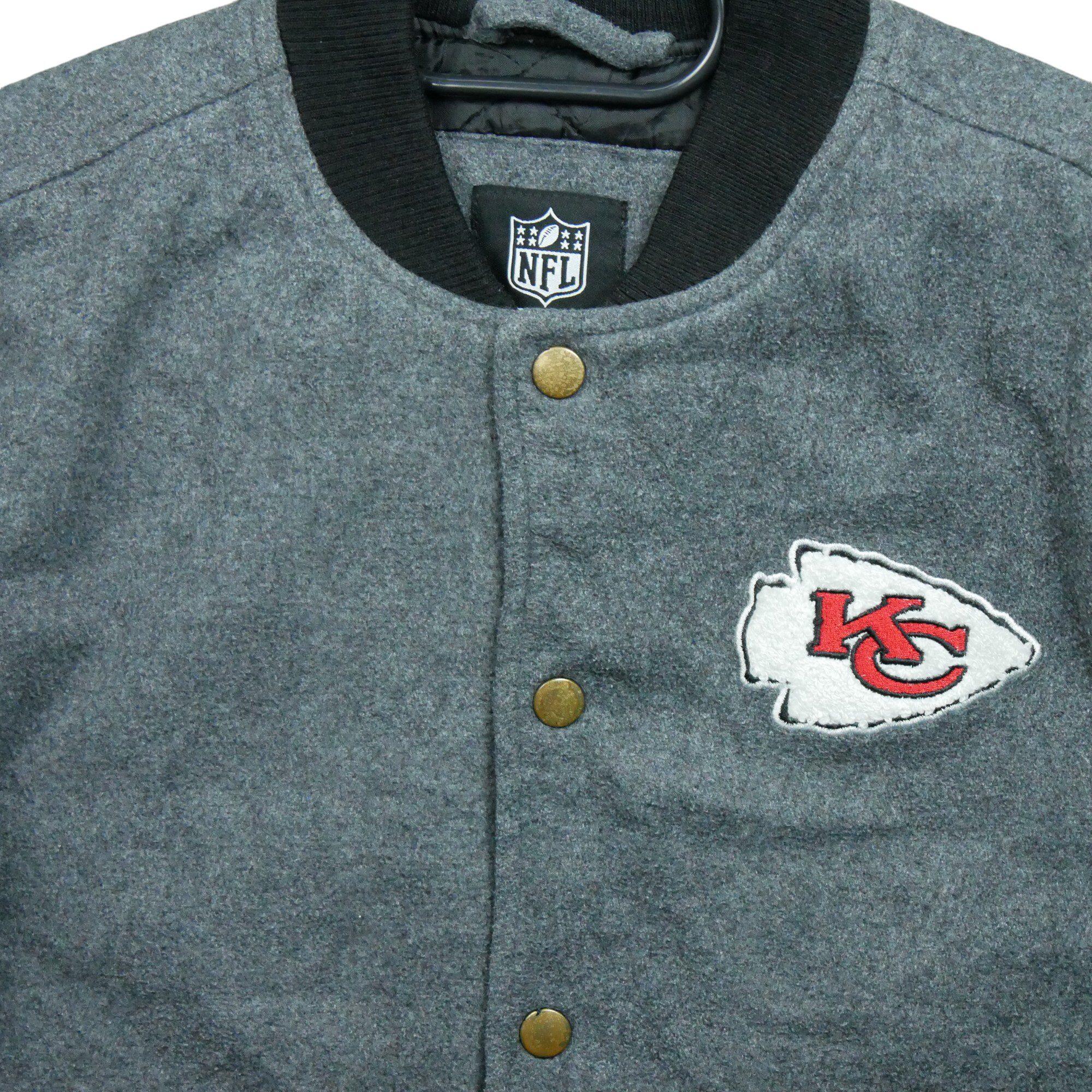 Refurbished - NFL Kansas City Chiefs Lederjacke - In gutem Zustand 4/7