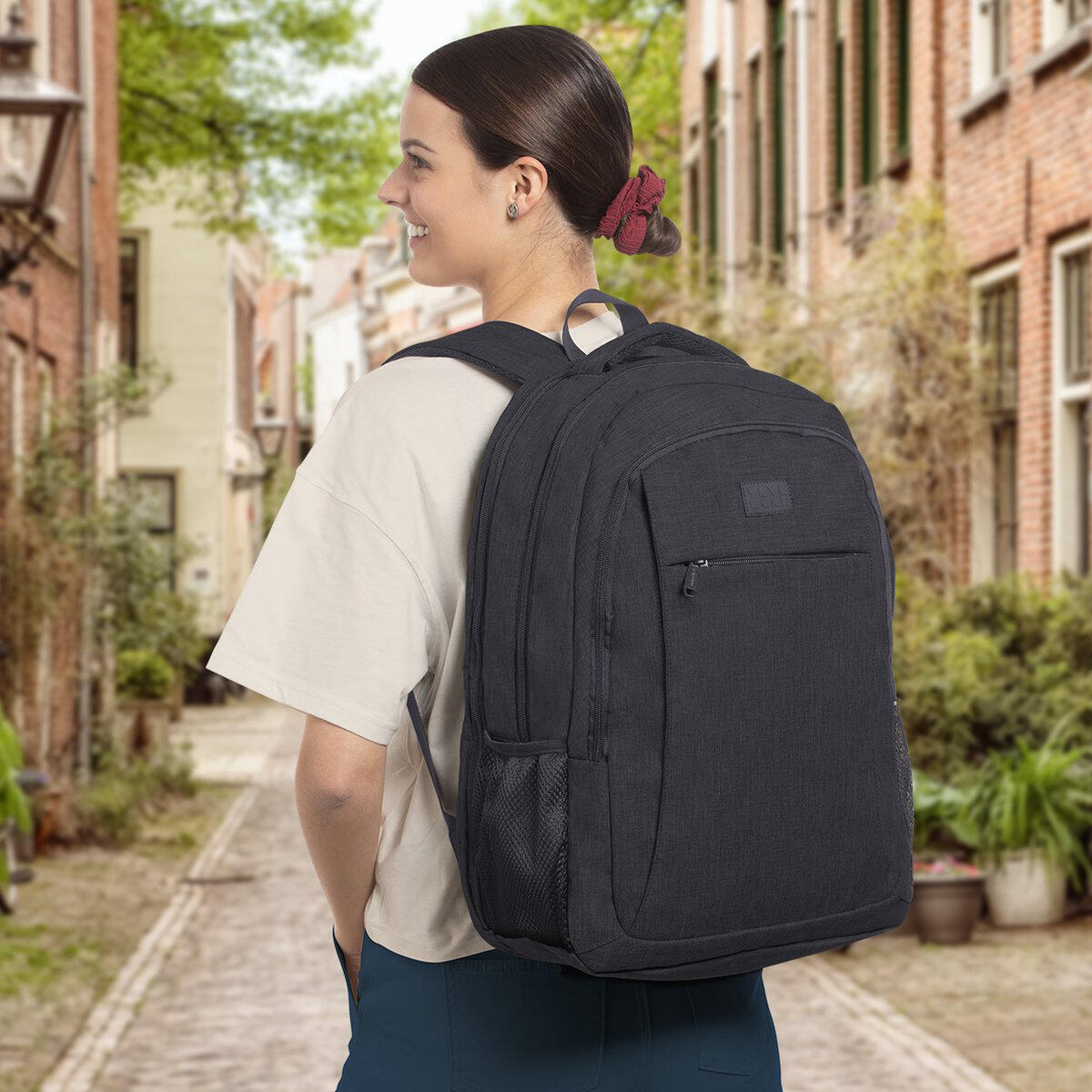 Rugzak met laptopvak - spatwaterdicht - Zwart 2/5