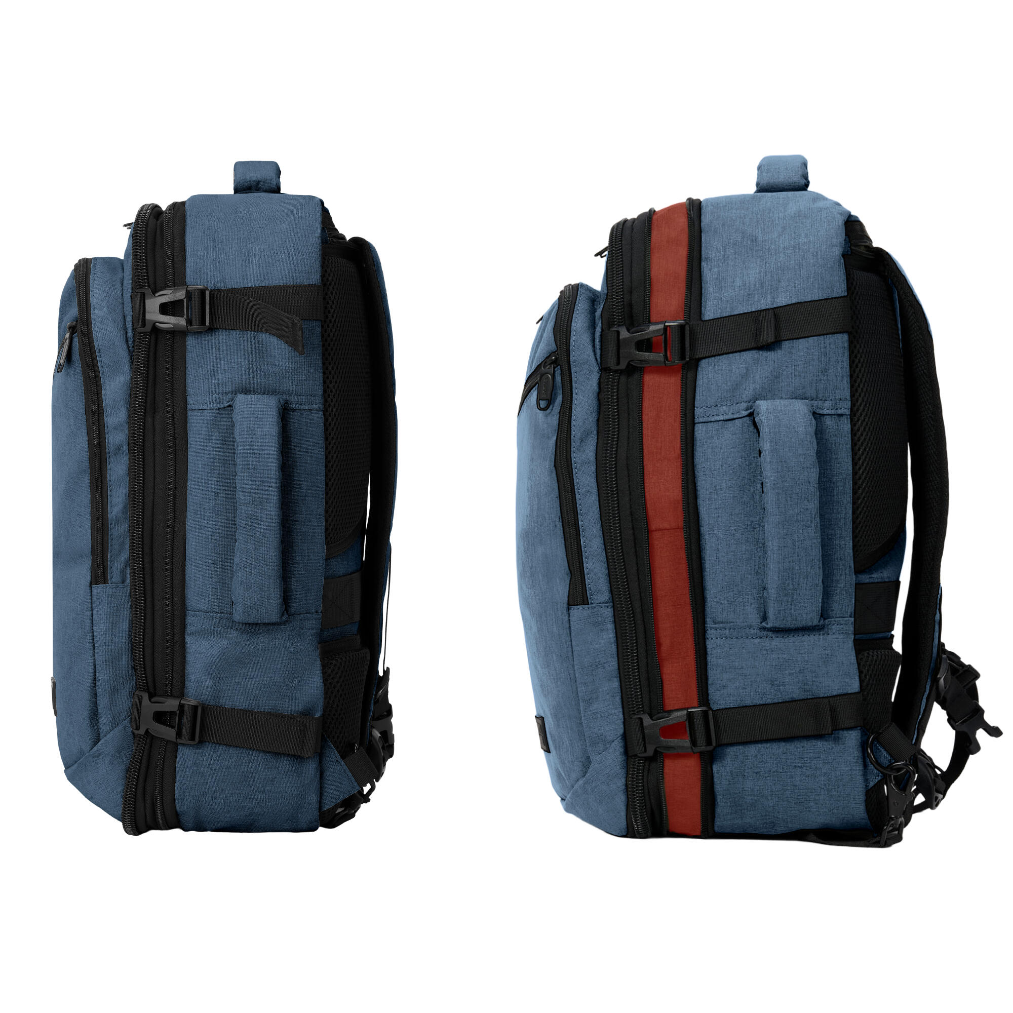 Reistas en handbagage rugzak - spatwaterdicht - Blauw 4/6