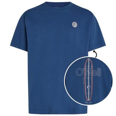 Heren o-hals shirt originals vintage graphic blauw