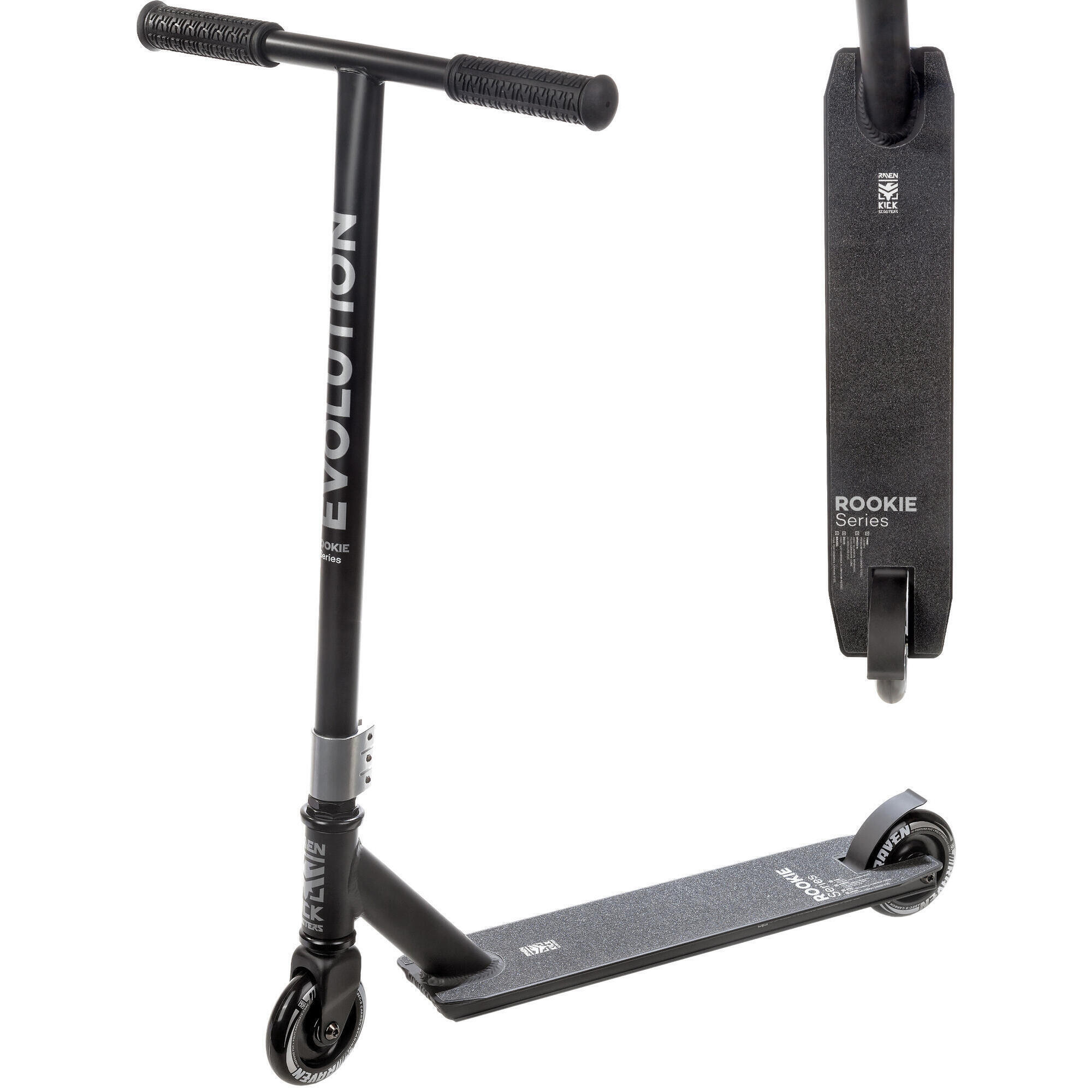 RAVEN Stunt Scooter 100mm Evolution Rookie Schwarz