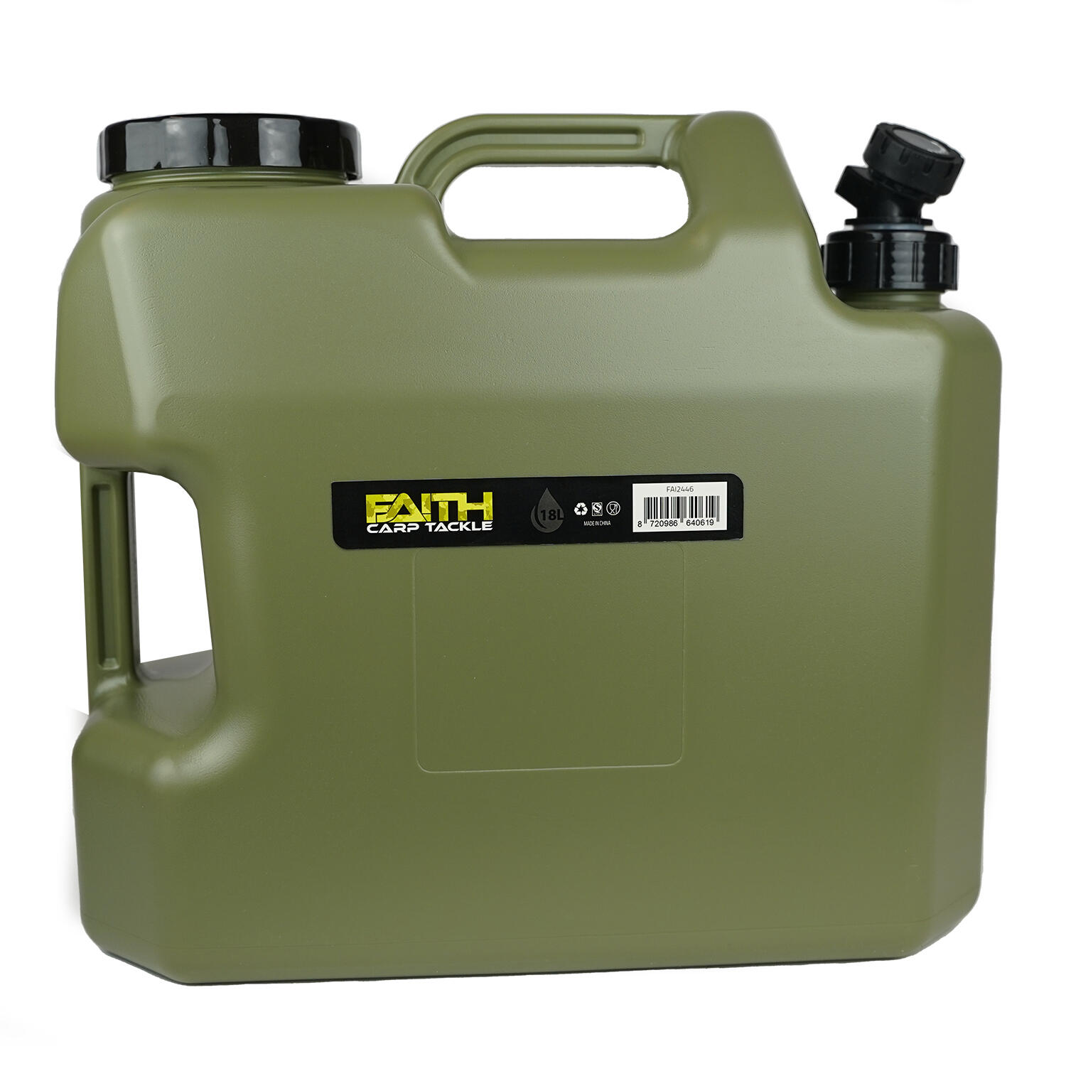 Faith Carp Tackle Wasserkanister mit Hahn - 18 Ltr - 2 Stück 2/7