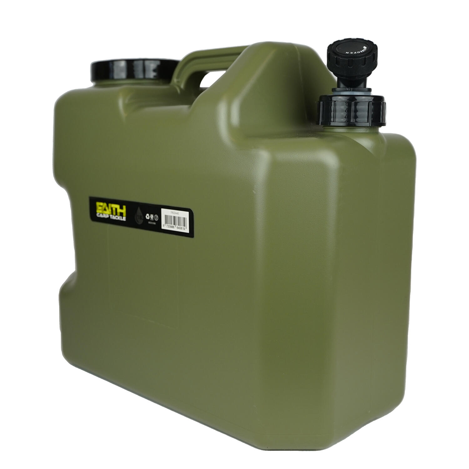 Faith Carp Tackle Wasserkanister mit Hahn - 18 Ltr - 2 Stück 7/7