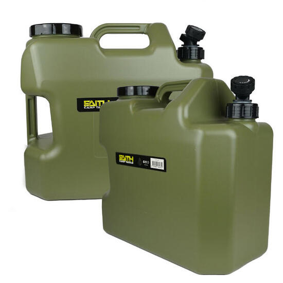 Faith Carp Tackle Tanica per Acqua con Rubinetto - 18 Ltr - 2 Pezzi