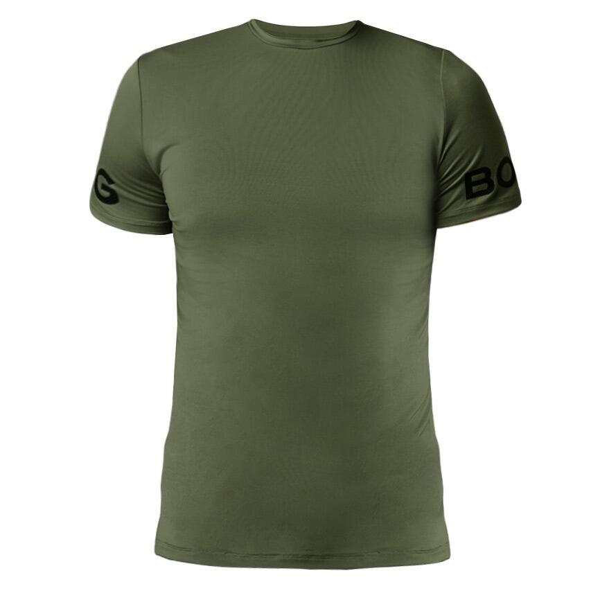 Multi-Sport Heren Performance O-hals Shirt Borg Groen VI 1/4