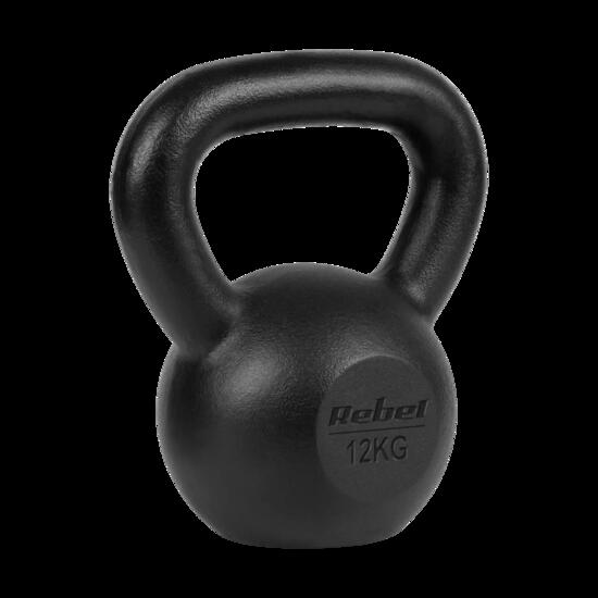 Kettlebell żeliwny 12kg kettle hantel obciążenie odważnik do ćwiczeń Rebel