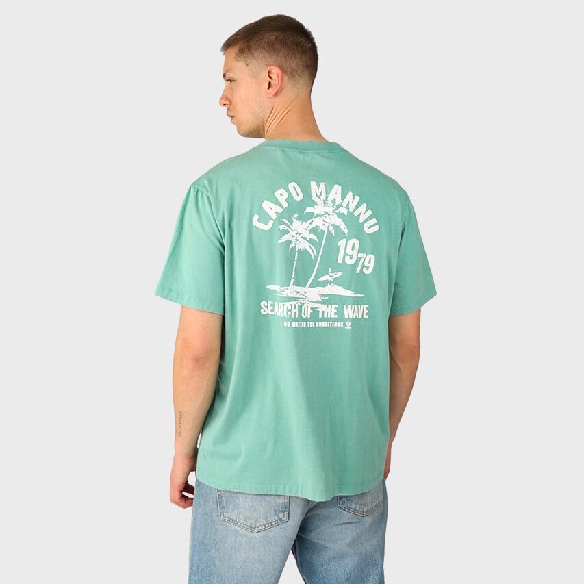 Heren O-hals Shirt Wandes Palm Groen 2/7
