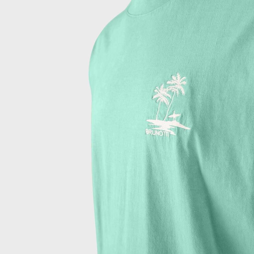Heren O-hals Shirt Wandes Palm Groen 7/7