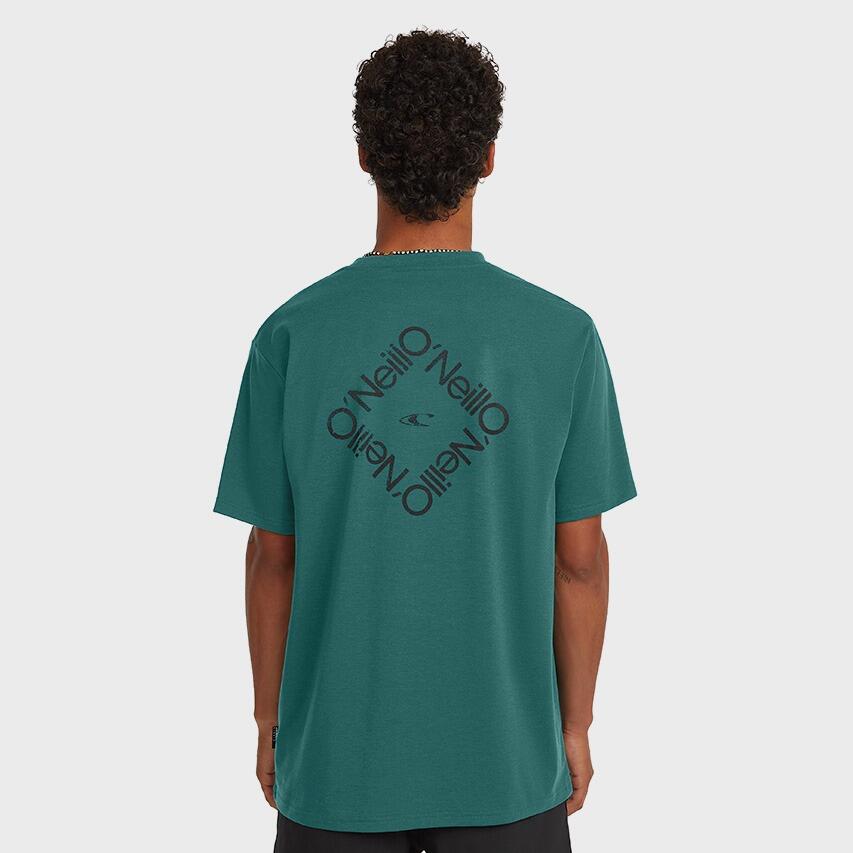 Heren O-hals Shirt Hybrid Polygiene Groen 3/6