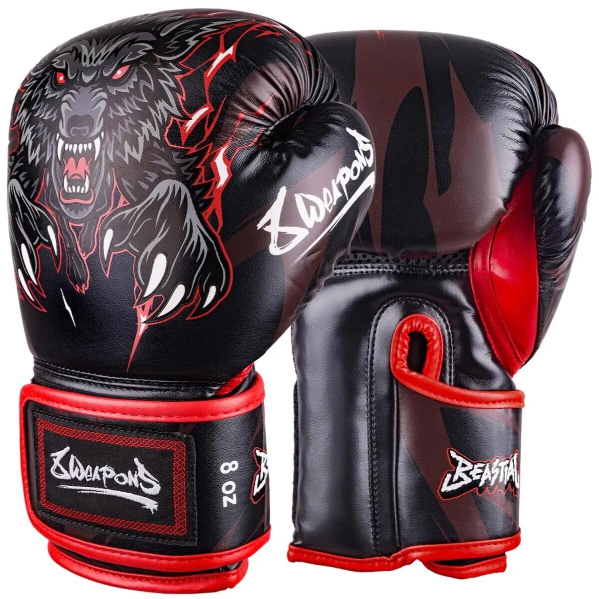 Gants de boxe Thaï loup bestial enfant 8 Weapons 1/5