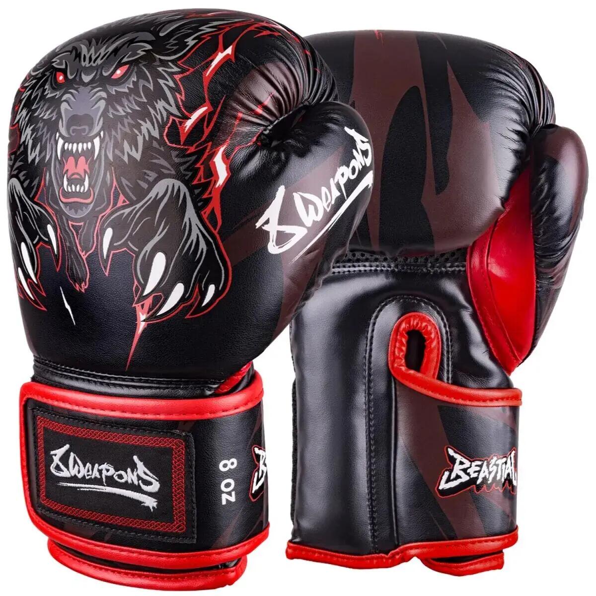 Guantes de boxeo tailandés lobo bestial niño 8 Weapons 1/5