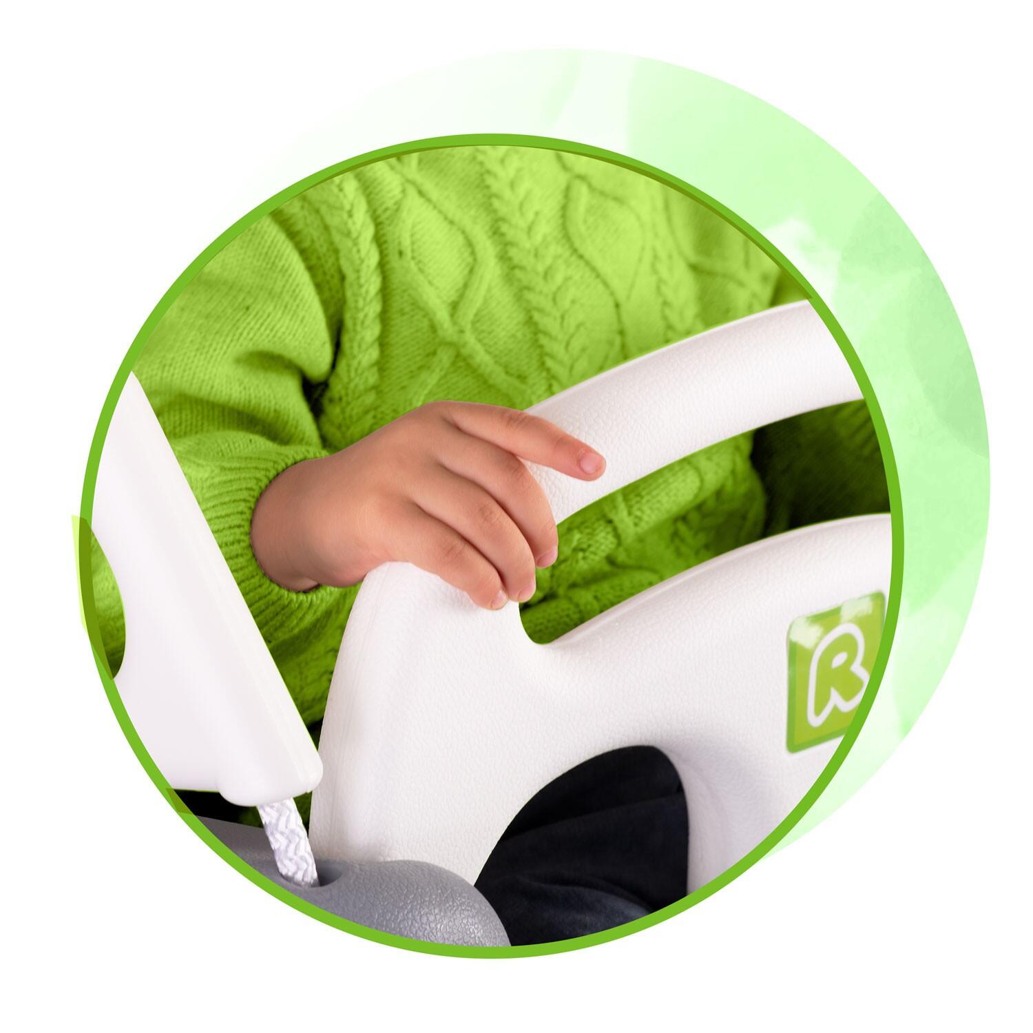Huśtawka kubełkowa 3w1 Ricokids szaro-biała 5/7