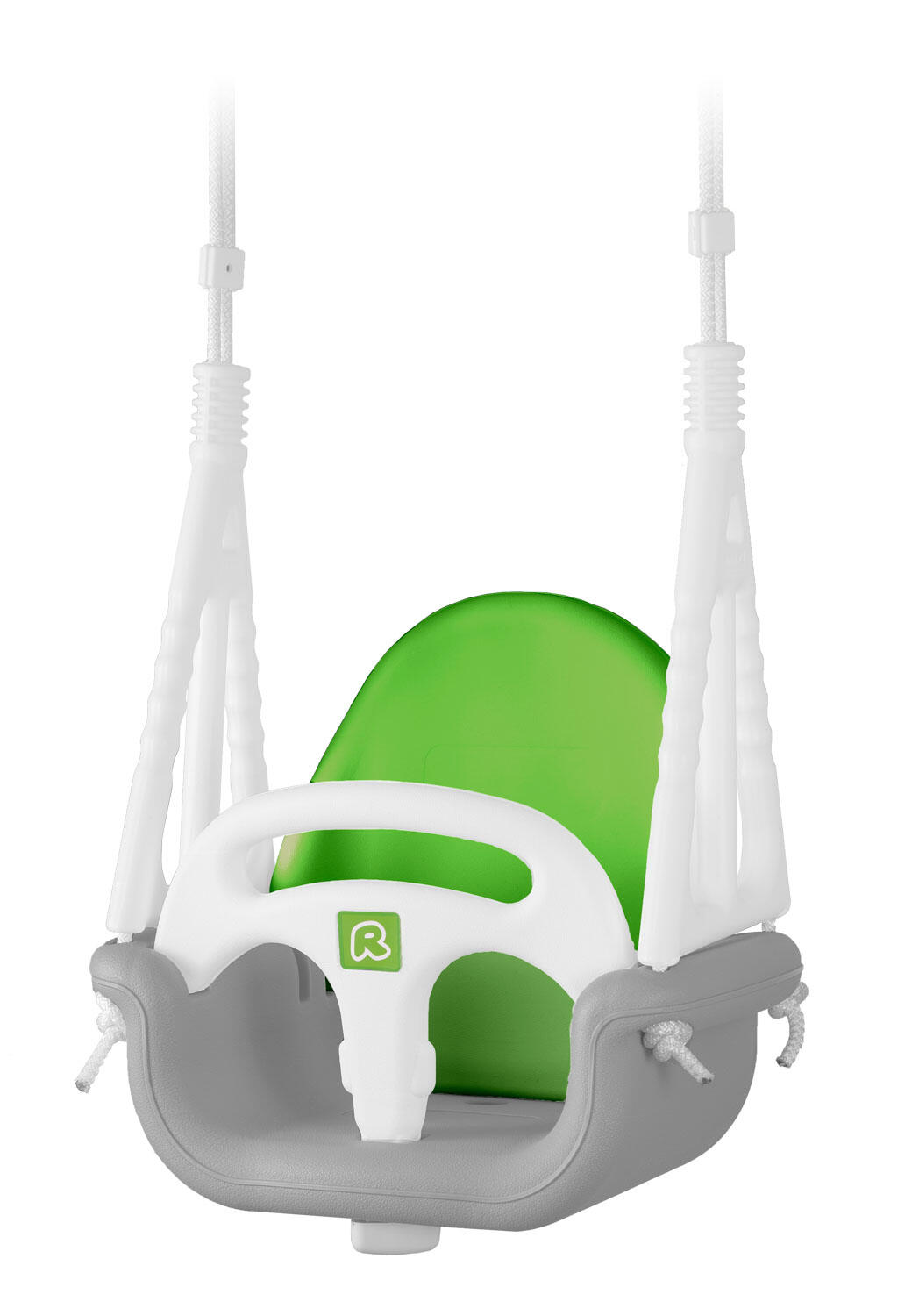 Huśtawka kubełkowa Słonik 3w1 Ricokids szaro zielona 5/7