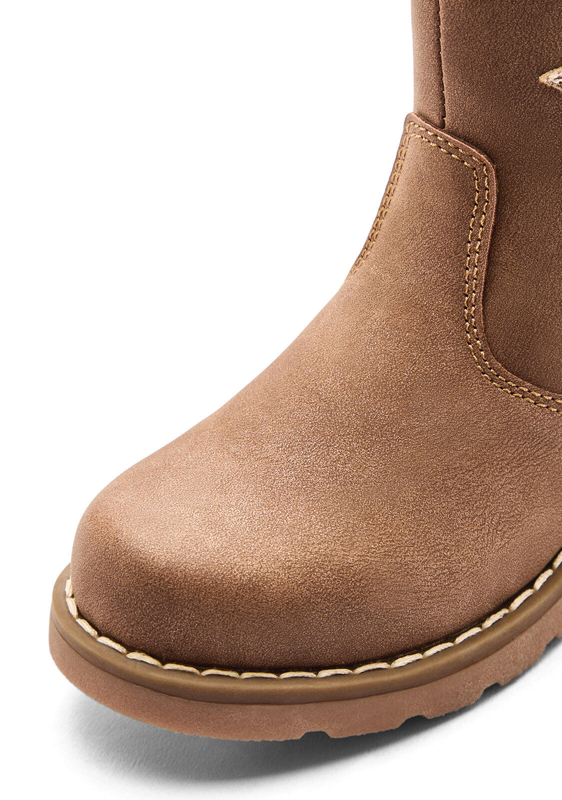 Botas de niña corte medio con estampado de estrella 3/4