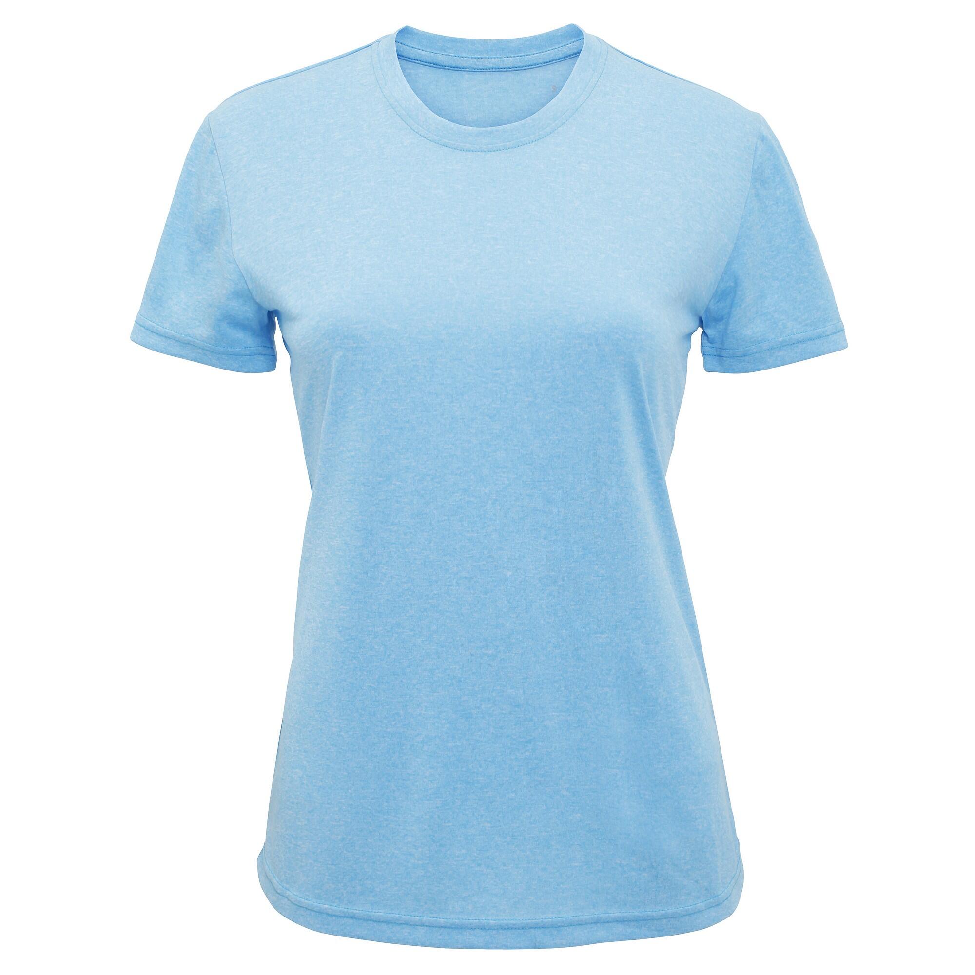 Women's Tri Dri TShirt (Mottled Turquoise)