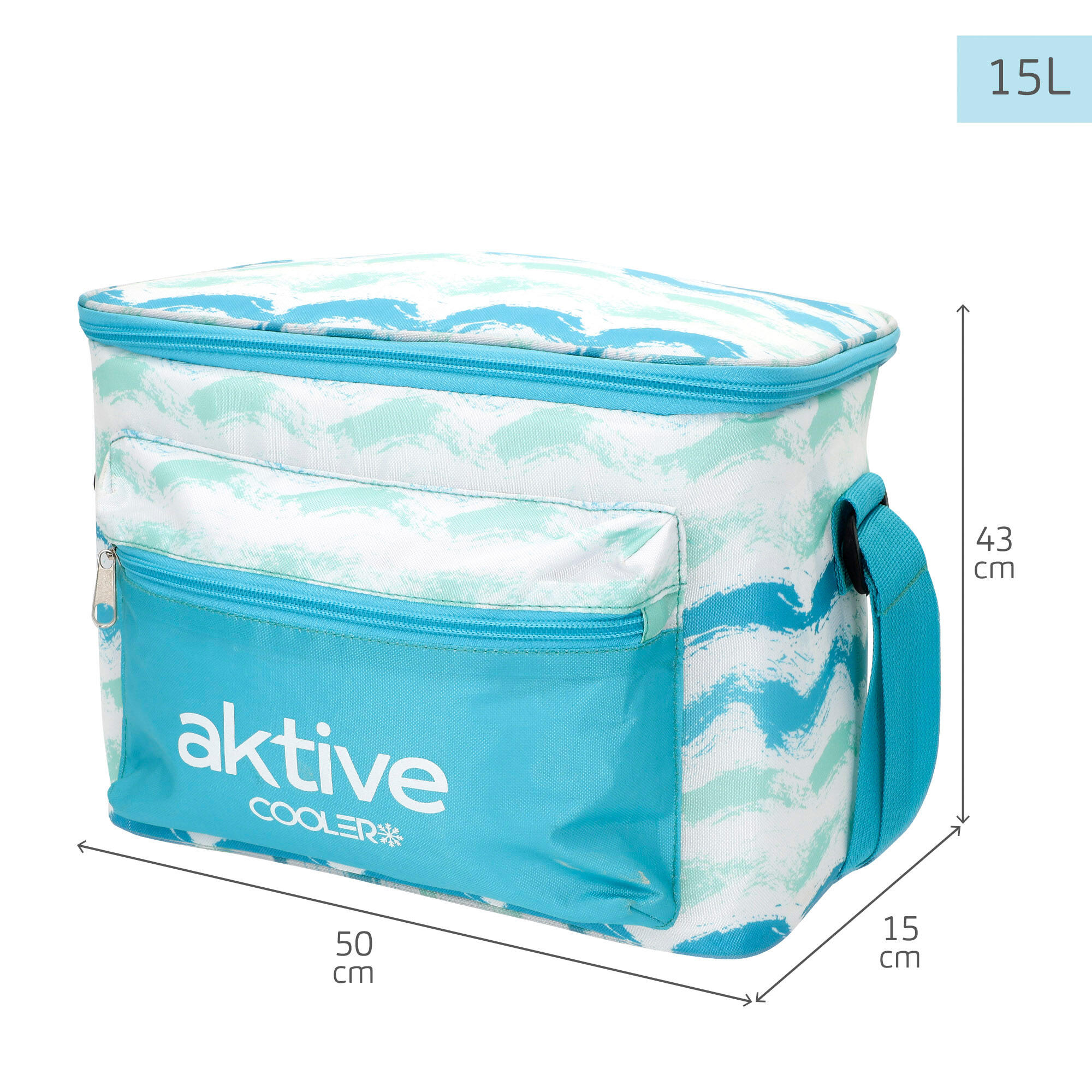 Pack 2 sillas playa bajas fijas, sombrilla 200 cm azul y nevera blanda 15 litros 6/7